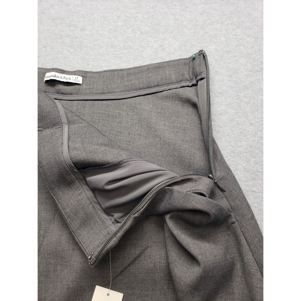 Abercrombie & Fitch Women Flare Skirt LT Gray High Waist Pull On Summer Casual - Picture 14 of 16